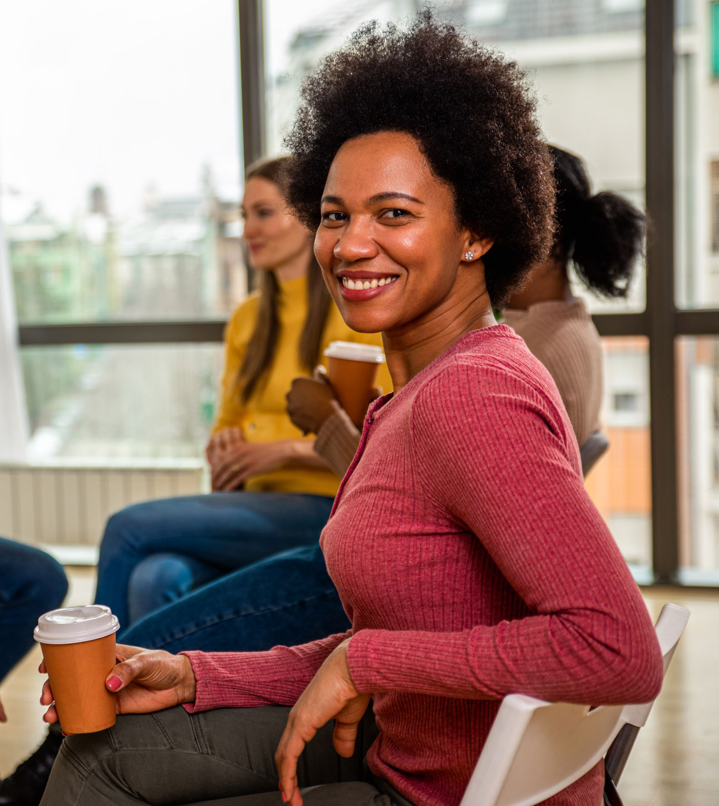 Woman in meeting Woman in meeting
