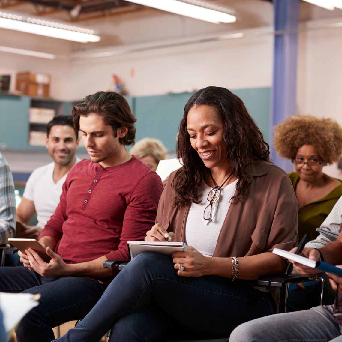 seated group of people seated group of people
